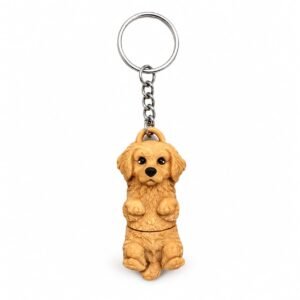 Golden Retriever Keychain